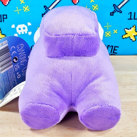 Among Us PURPLE CREWMATE 7" w/ WHITE SAILER HAT 2022 Series 2 Toikido Plush - Picture 7 of 10